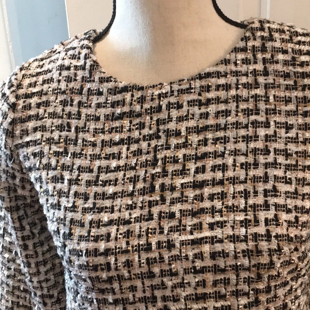 ‼️3 for $12‼️Zara Woven Tweed Top, Size XS - Picture 2 of 7